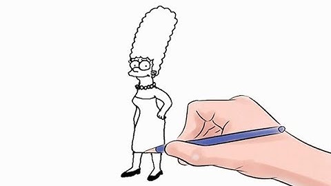How to Draw Marge Simpson Easy Step by Step