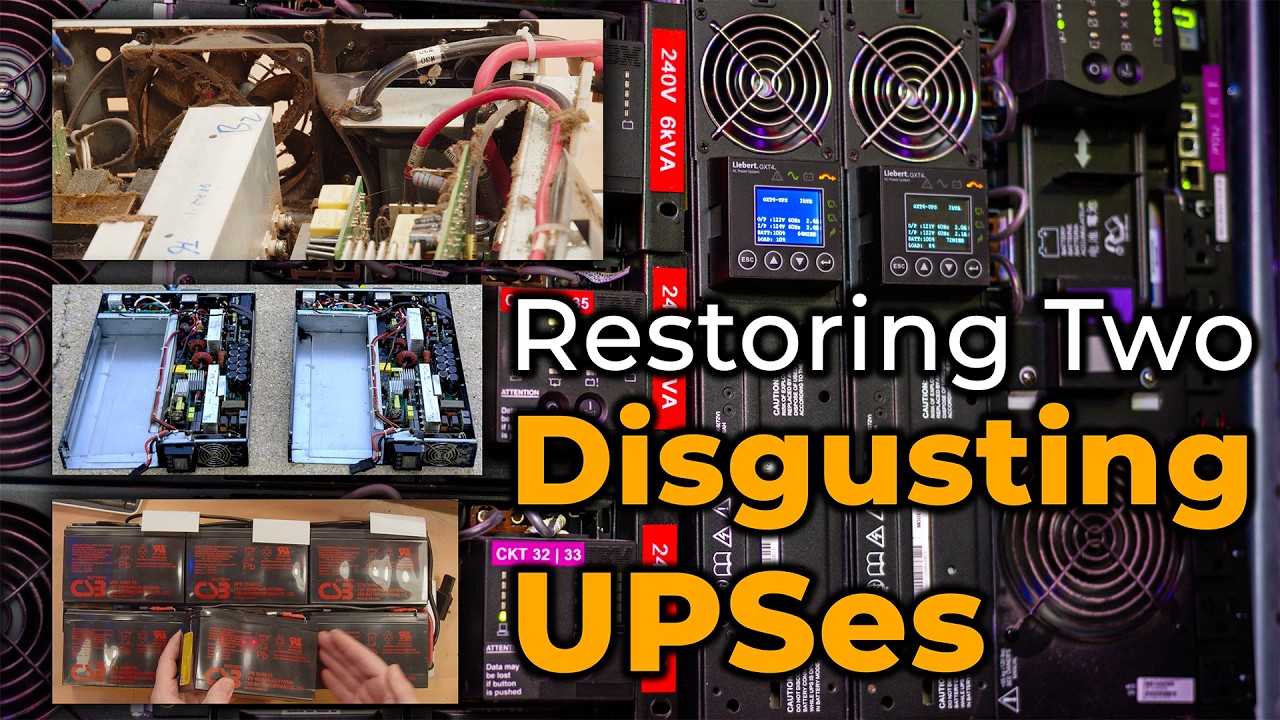 Liebert GTX4 UPS - Battery Replacement, New Fans and Deep Clean (yes, for 90 minutes)