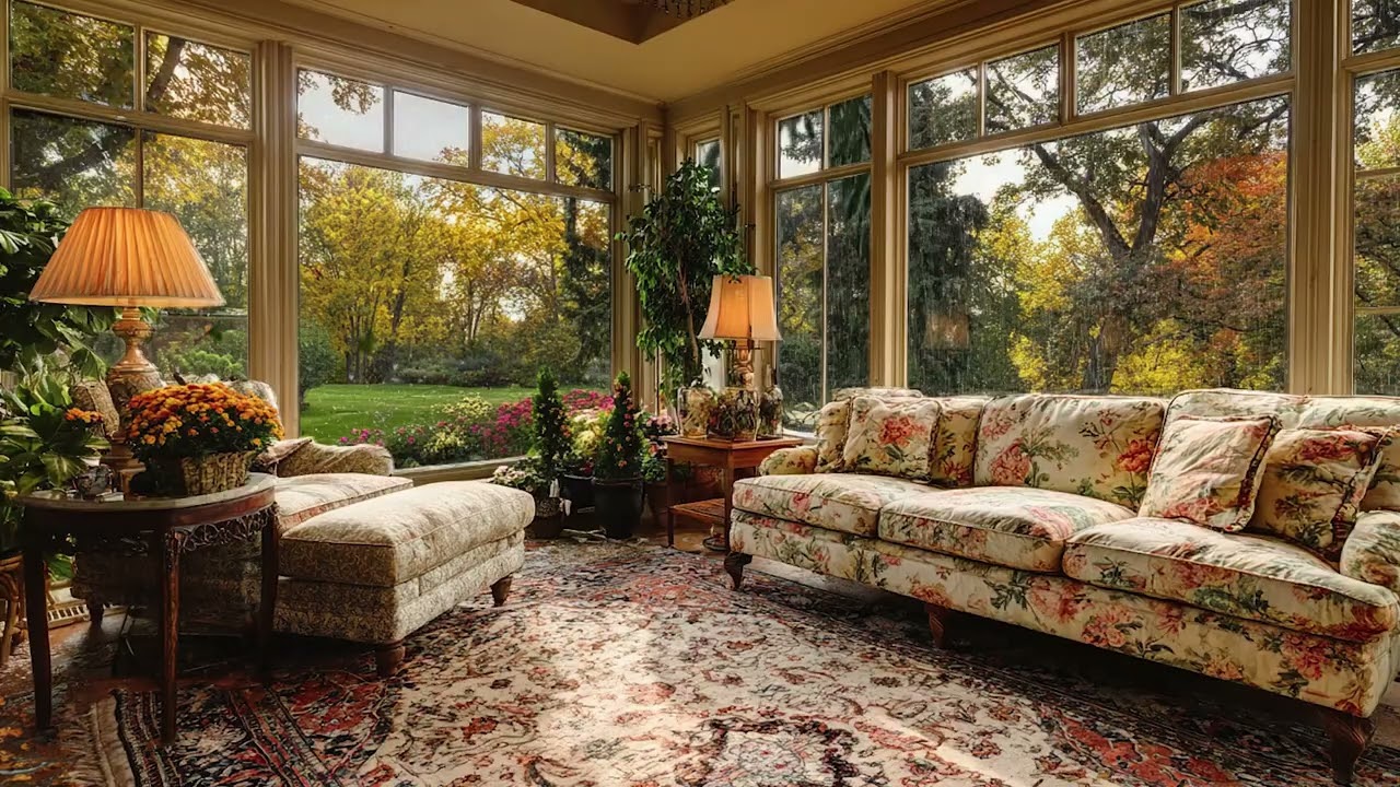 Spring Rain Cozy Vibe | Soft Piano Melody & Warmth Ambience for Deep Relaxation