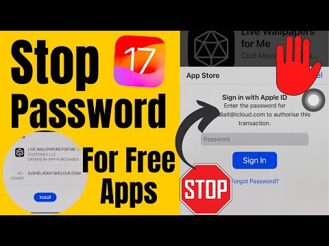 How to Stop App Store Asking For Password iOS 17, 16 on Free App Install on iPhone, iPad 2023