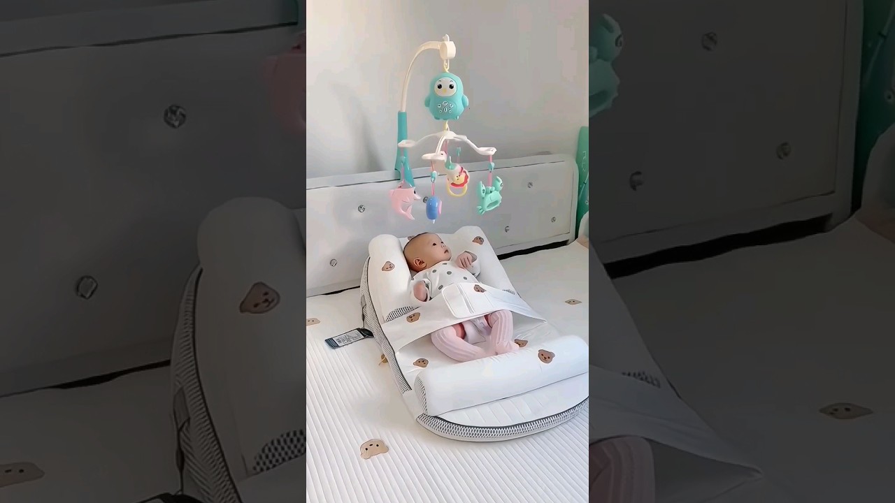 Baby Musical Mobile Crib with Music and Lights #shorts