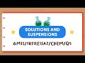 Understanding Solutions and Suspensions