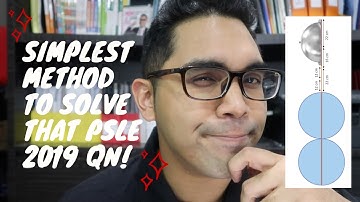 PSLE Math Paper 2019 Semicircles Question (Simplest Explanation!)