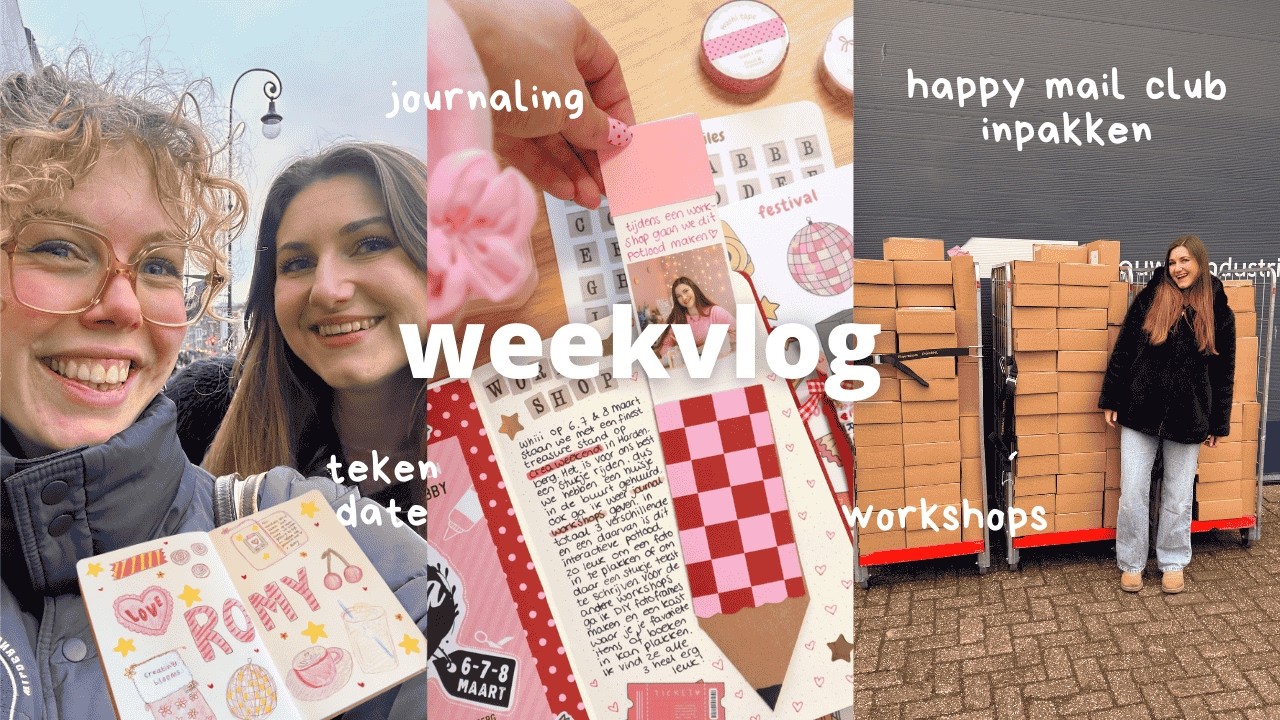 heel veel pakketjes inpakken, workshops voorbereiden, journalen & meer 💘📖 vlog