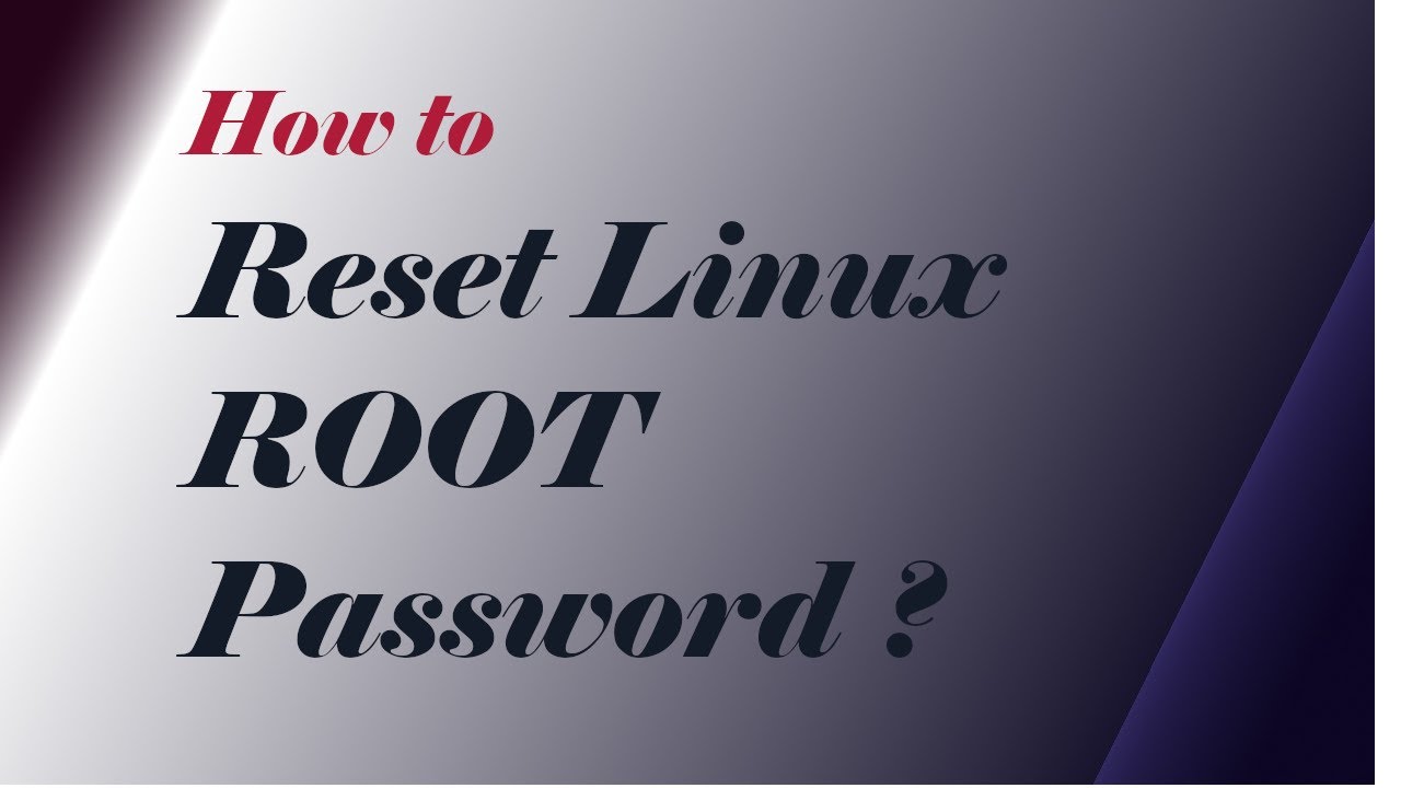 How to change reset linux root password rhcsa exam youtube