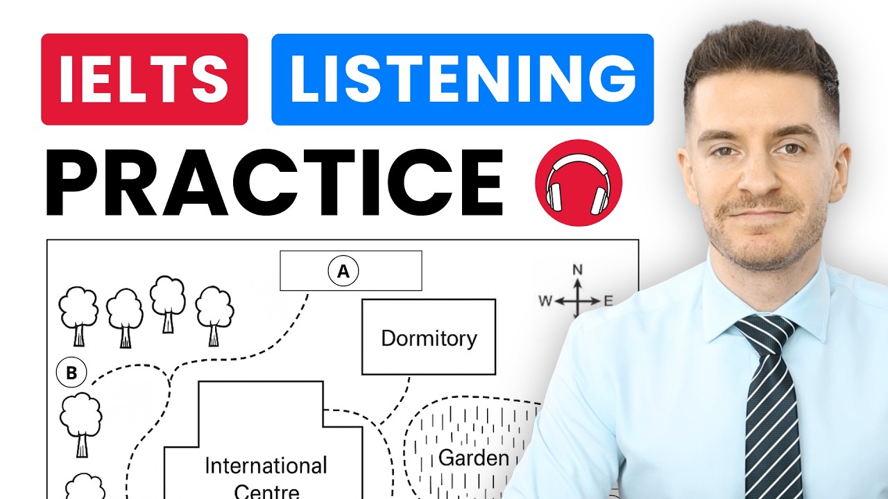 IELTS Listening Practice: Map Labeling + Multiple Choice (With Answers)