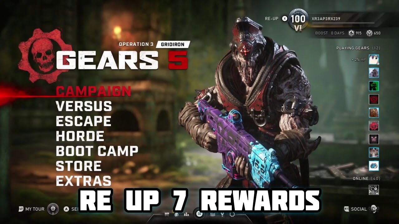 RE-UP 7 REWARDS IN GEARS 5