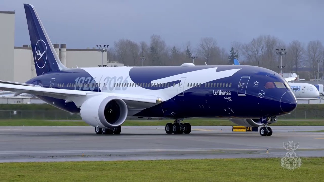 Lufthansa 787-9 100 Year Anniversary Livery Takeoff From Paine Field
