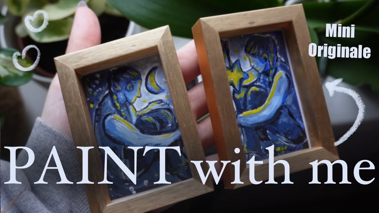 Studio Vlog: Ich male zwei Mini-Bilder für neue Rahmen ✨