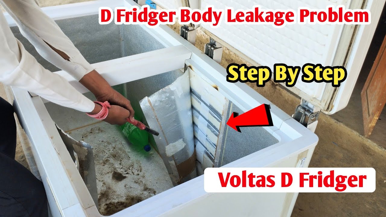 How to repair fridge || voltas d freezer body leakage repair