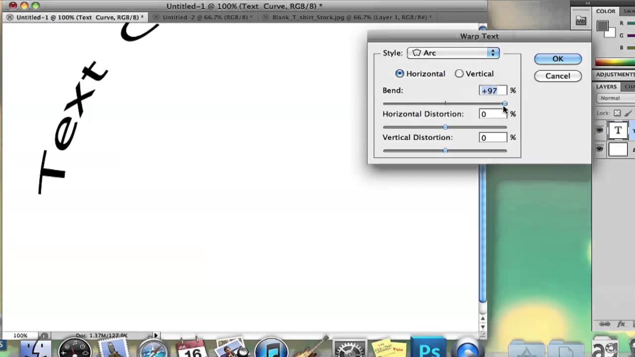 How to Create Text on a Curve in Photoshop : Adobe Photoshop Tutorials ...