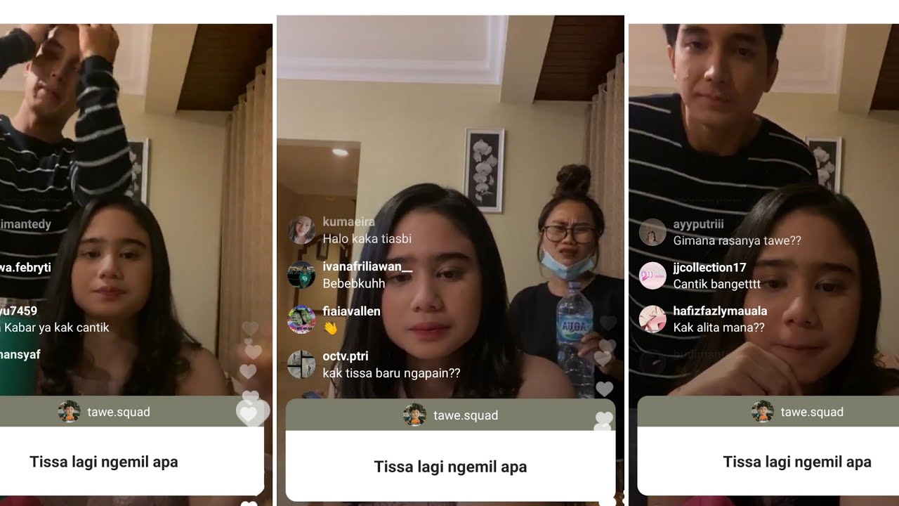 live ig tanya jawab tissa biani dan junior roberts - 15 Oktober 2020