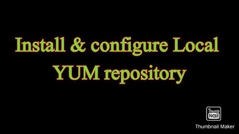 How to create a local YUM repository in Red Hat Linux |How to configure YUM in RHEL|YUM repository