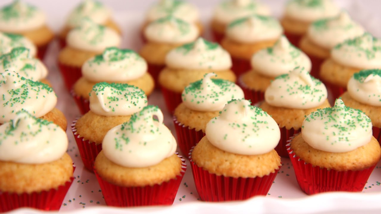 Mini Eggnog Cupcakes Recipe - Laura Vitale - Laura in the Kitchen Episode 516