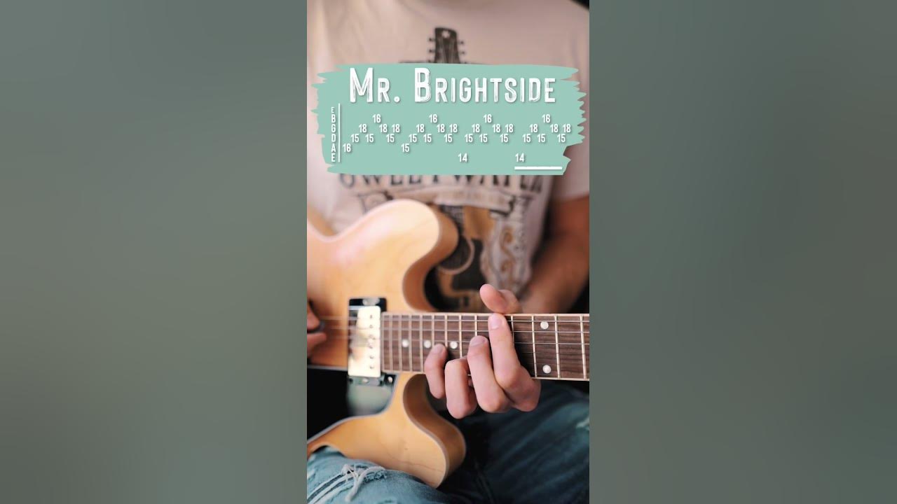 Mr. Brightside The Killers Guitar Tutorial // Mr. Brightside Guitar Lesson #shorts