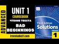 Solutions Advanced SB | Unit 1 | чтение текста Bad Beginnings - 1