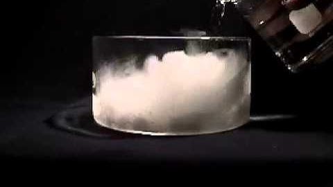 Dry ice sublimation