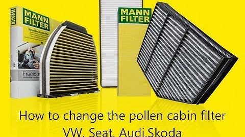 How to change the pollen cabin filter VW, Seat, Audi,Skoda (Carbon Bio Filter vs Normal Filter)