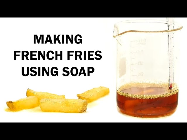 Turning soap into oil and making French fries class=