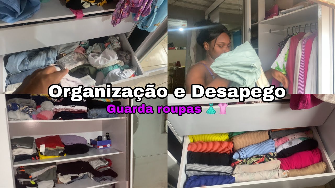 ORGANIZANDO MEU GUARDA ROUPAS* 👚👗 TIREI ROUPAS PARA DOAR ❤️