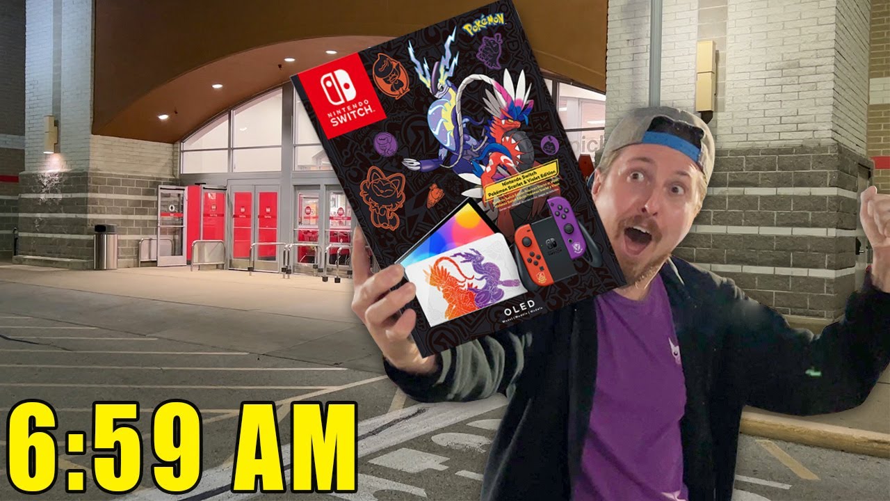 FIRST IN LINE for Pokemon Scarlet and Violet Nintendo Switch! (unboxing)