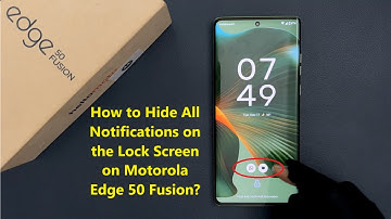 How to Hide All Notifications on the Lock Screen on Motorola Edge 50 Fusion?