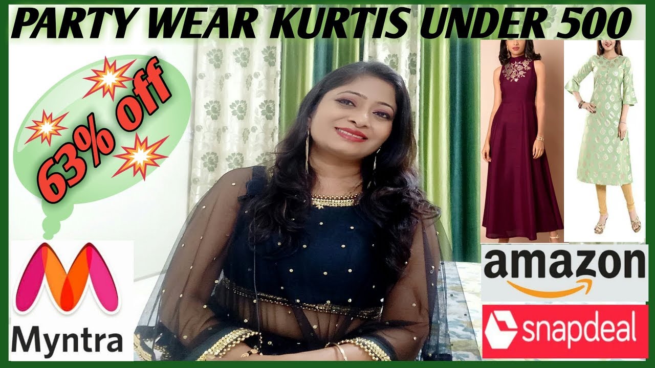 Top 10 Amazon Designer Kurtis Below Rs 500 for Ladies ⋆ CashKaro