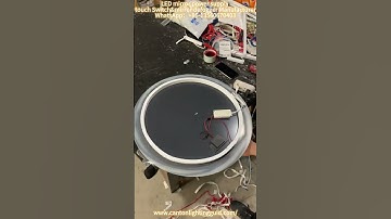 Diy vanity mirror with lights, led mirror touch sensor switch. #touchsensor #touchswitch #ledmirror