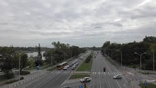 Traffic in Warsaw, Poland