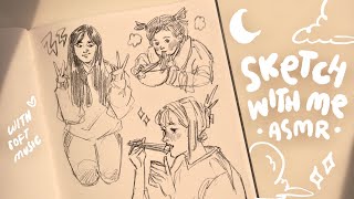 ASMR SKETCH WITH ME 🌙