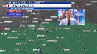 FLOOD WATCH in effect, heavy rain this week
