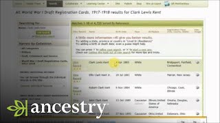 Where to Go After Finding Information in the World War I Draft Cards | Ancestry