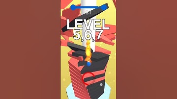Stack Ball - Crash Platforms Short Video #shorts #sliceitall #shortvideo #gaming #gameplay  #games |