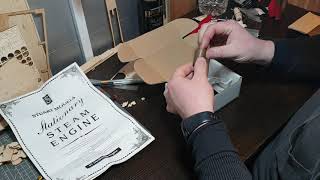 Box opening of the Stuart oscillator casting (steam engine)