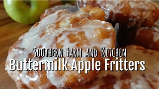 Southern Ermilk Apple Fritters Homemade Desserts Fried Pastries Southern Farm And Kitchen