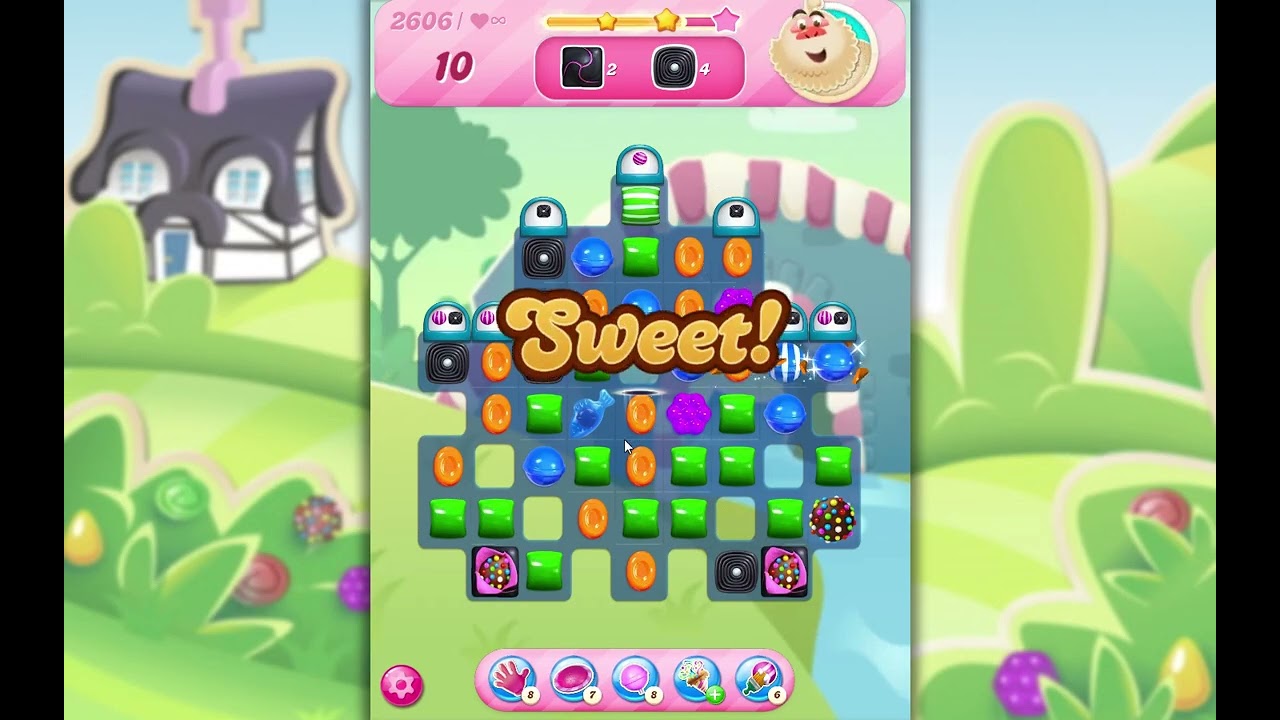Candy Crush Saga Level 2606 No Boosters - YouTube