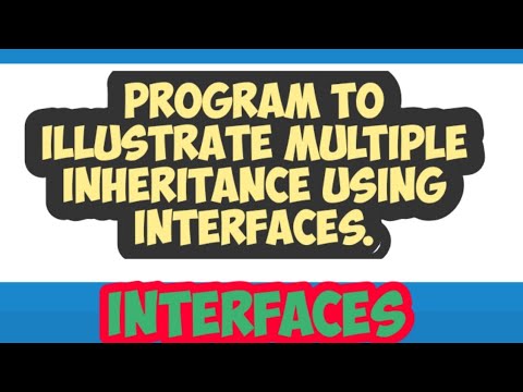 #79 - Multiple Inheritance through Interfaces - YouTube