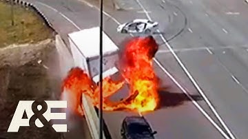 Highway Crashes & Chaos Caught on Camera *Compilation* | Road Wars | A&E