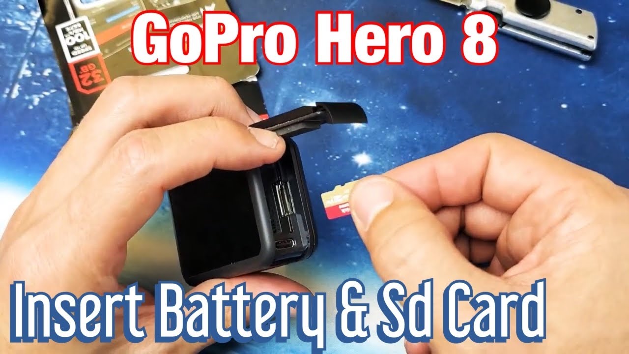 How to Insert Battery & SD Card In GoPro Hero 8 Black - YouTube