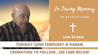 Celebrating the life of David Olivieri.(SEE CREMATION LINK BELOW)