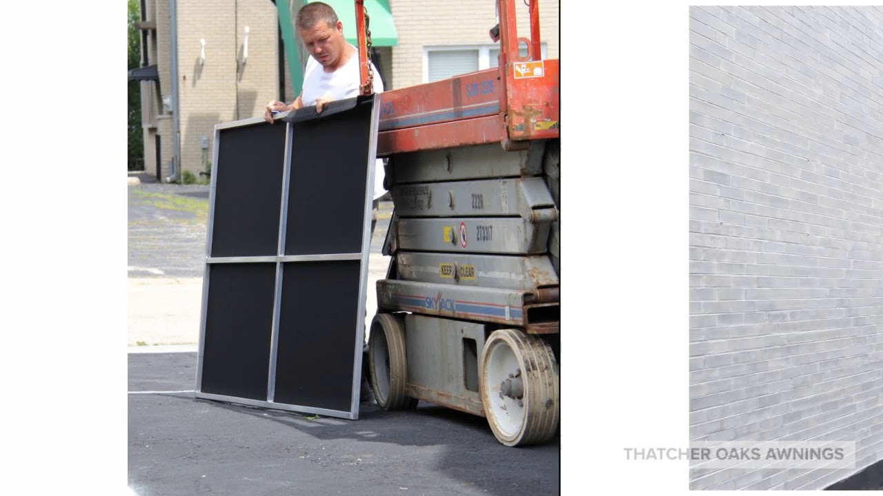 Chicago Awnings - Covered Stairway - Canopy and Walls