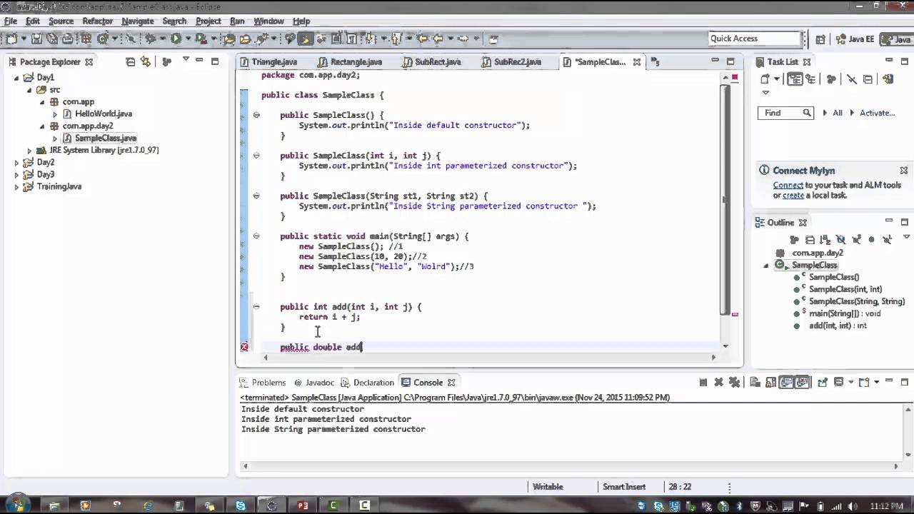 04 Core Java - Constructor and This operator - YouTube