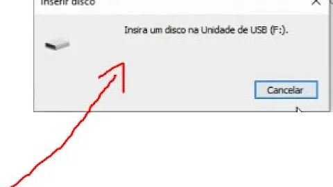 Como recuperar pen drive inserir um disco removível?