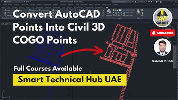 How to Convert AutoCAD Points Into Civil 3D COGO Points