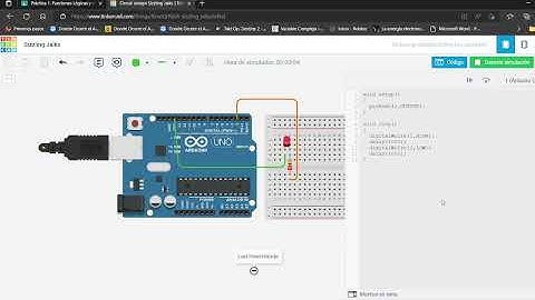 Luz Led intermitente Tinkercad