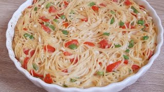 Tortilla de spaghettis au thon طورطلة سباكبتي بالتون