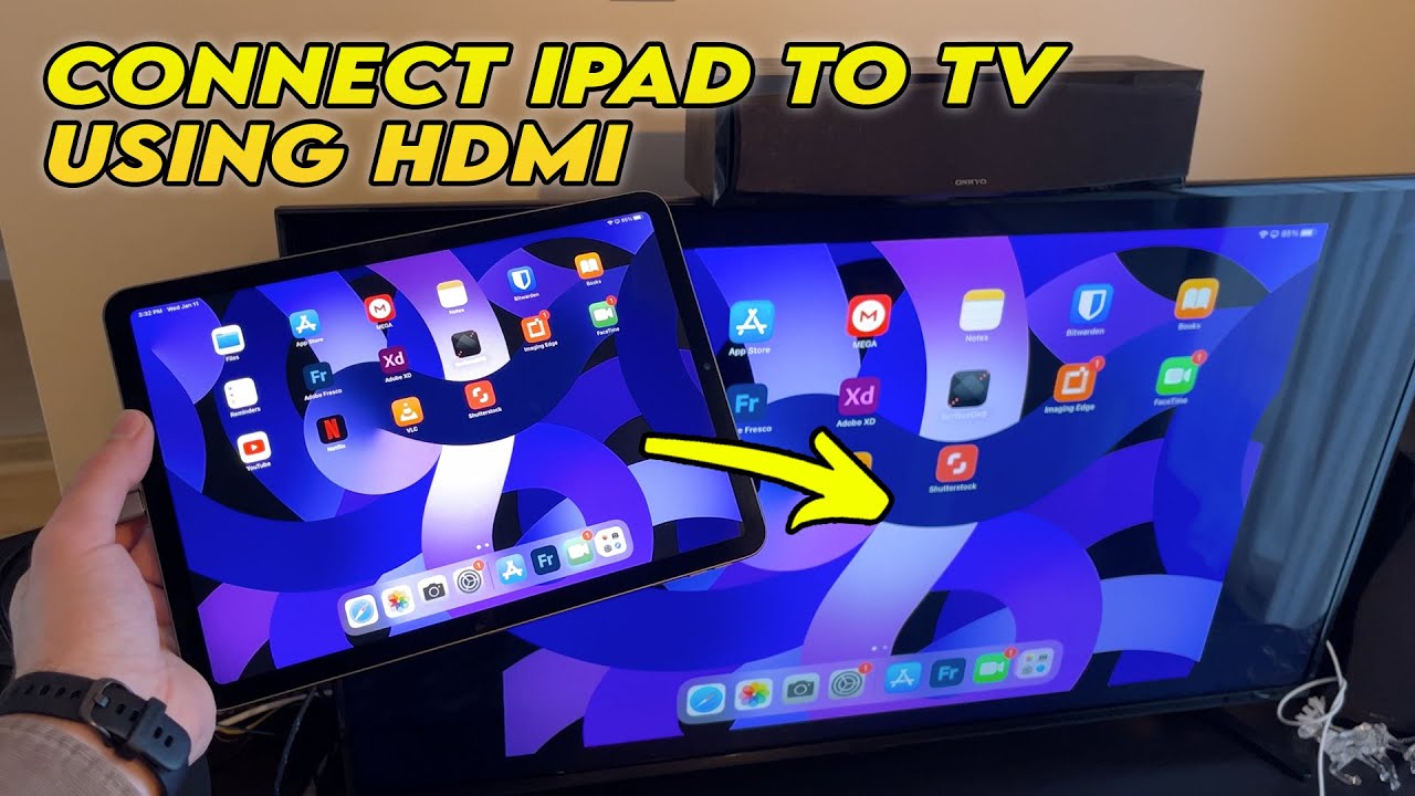 How iPad to TV Using HDMI (iPad, Air, Pro) - YouTube