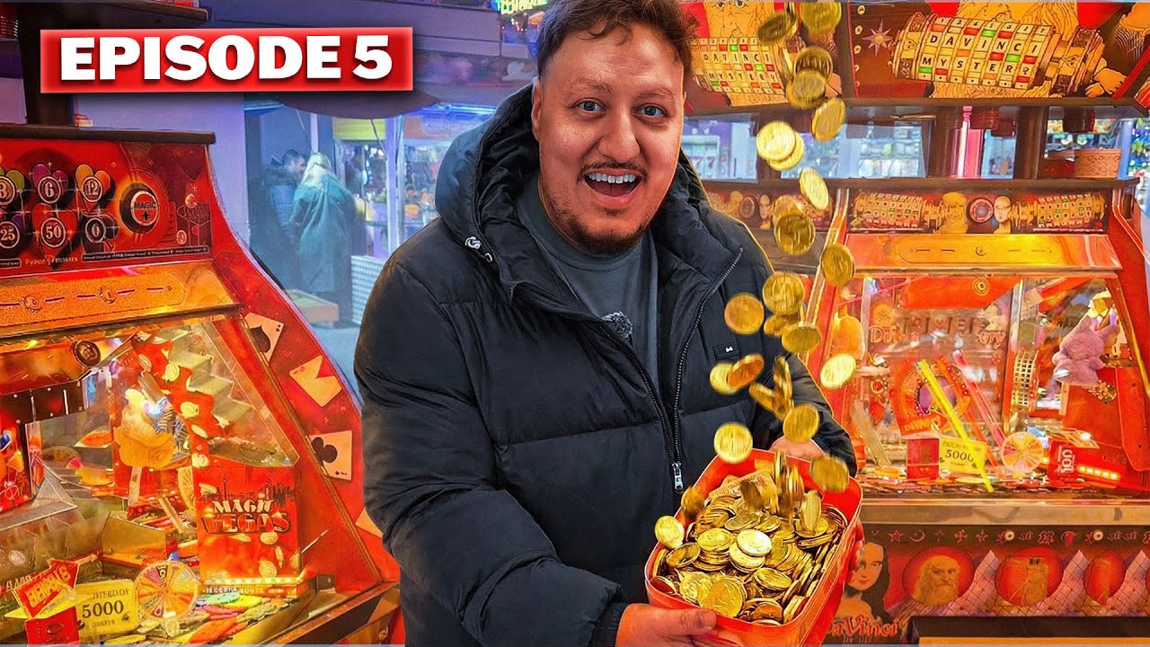 100€ dans une MACHINE À PIÈCE a la Fête Foraine (épisode 5)