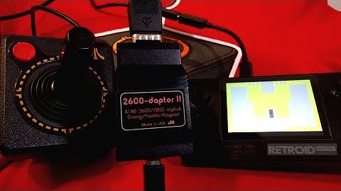Atari 2600 joystick works on a Retroid Pocket with the 2600daptor