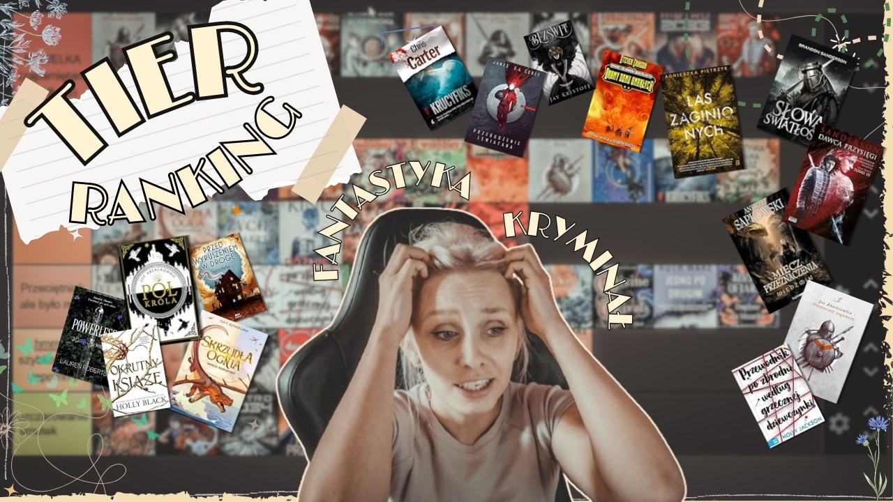 TIER RANKING 🥰wszystkich KSIĄŻEK pierwszej POŁOWY 2024! 🤩📚 FANTASTYKA I KRYMINAŁ❤️📖 ponad 50 tytułów